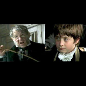 Ian McKellen and Daniel Radcliffe in David Copperfield